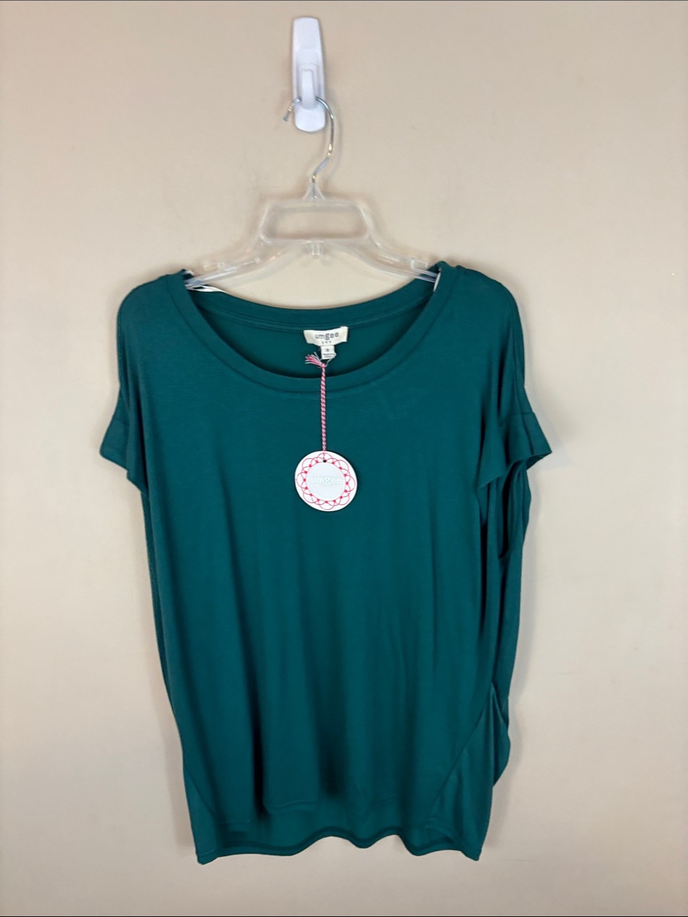 Umgee Green Oversized Soft Stretch Top Size M NWT
